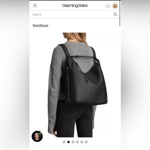 NWT All Saints Kita backpack in Storm Grey
